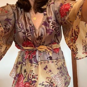 Etro Kimono Style Silk Blouse